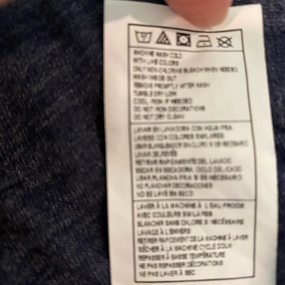 Adidas Argos dark blue v-neck T-shirt size M cotton blend - Picture 9 of 10